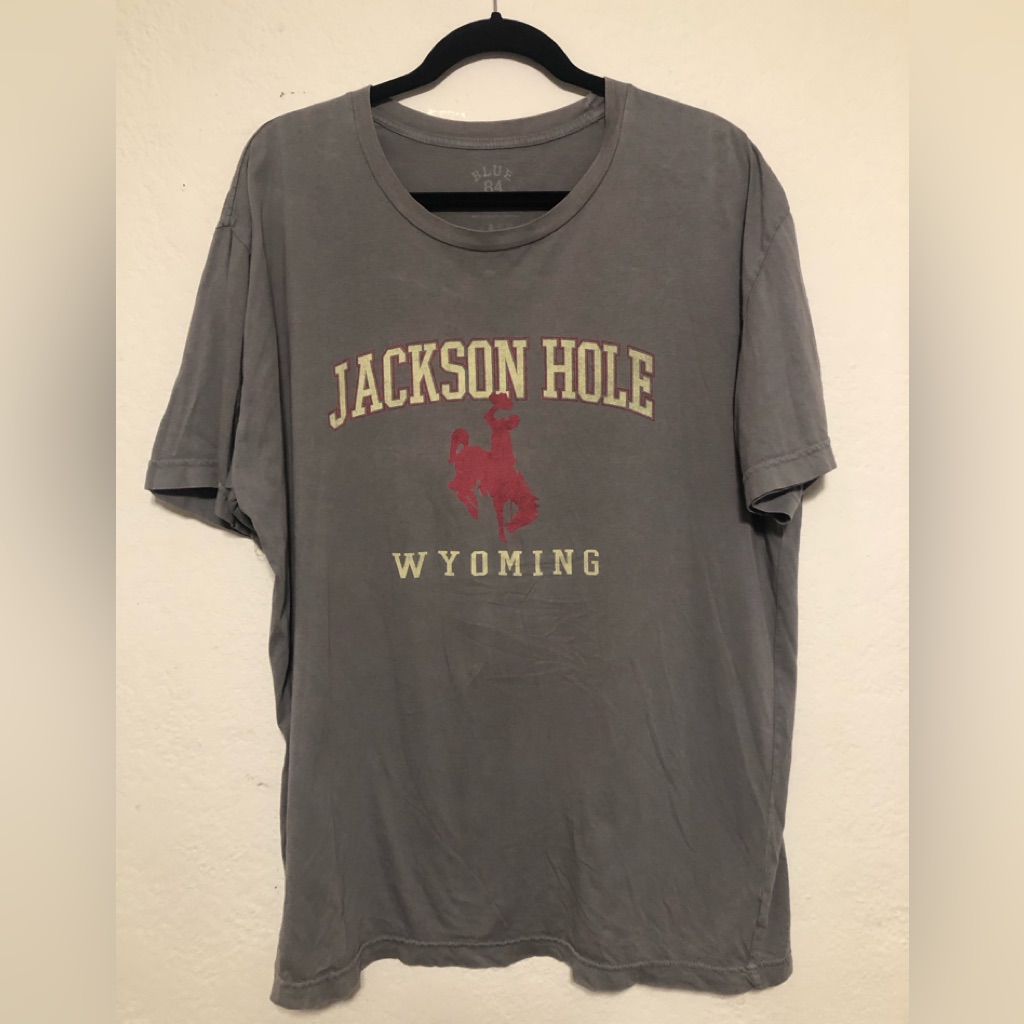 Jackson Hole Wyoming Short Sleeve TShirt Brand Blue 84 Size Xxl Jackson Hole Wyoming Short Sleeve TShirt Brand Blue 84 Size Xxl